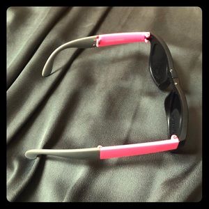 Foldable Pink and Gray Sunglasses